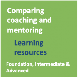 Comparing coaching and mentoring