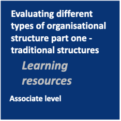 Evaluating organisational structures part one