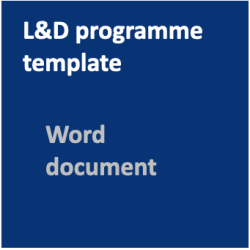L&D programme template