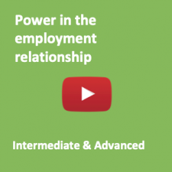 Power in the employment relationship