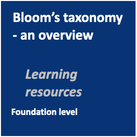 Bloom's taxonomy