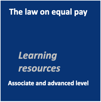 The law on equal pay